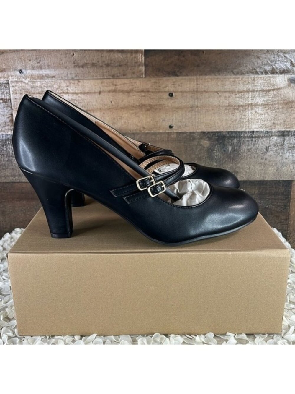 JOURNEE COLLECTION Windy Mary Jane Pumps Black - Size 10